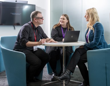 Procurement colleagues in meeting