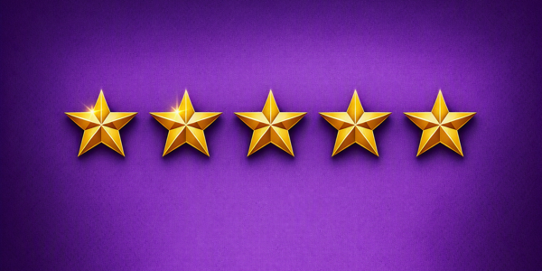 Purple Land Gold Stars